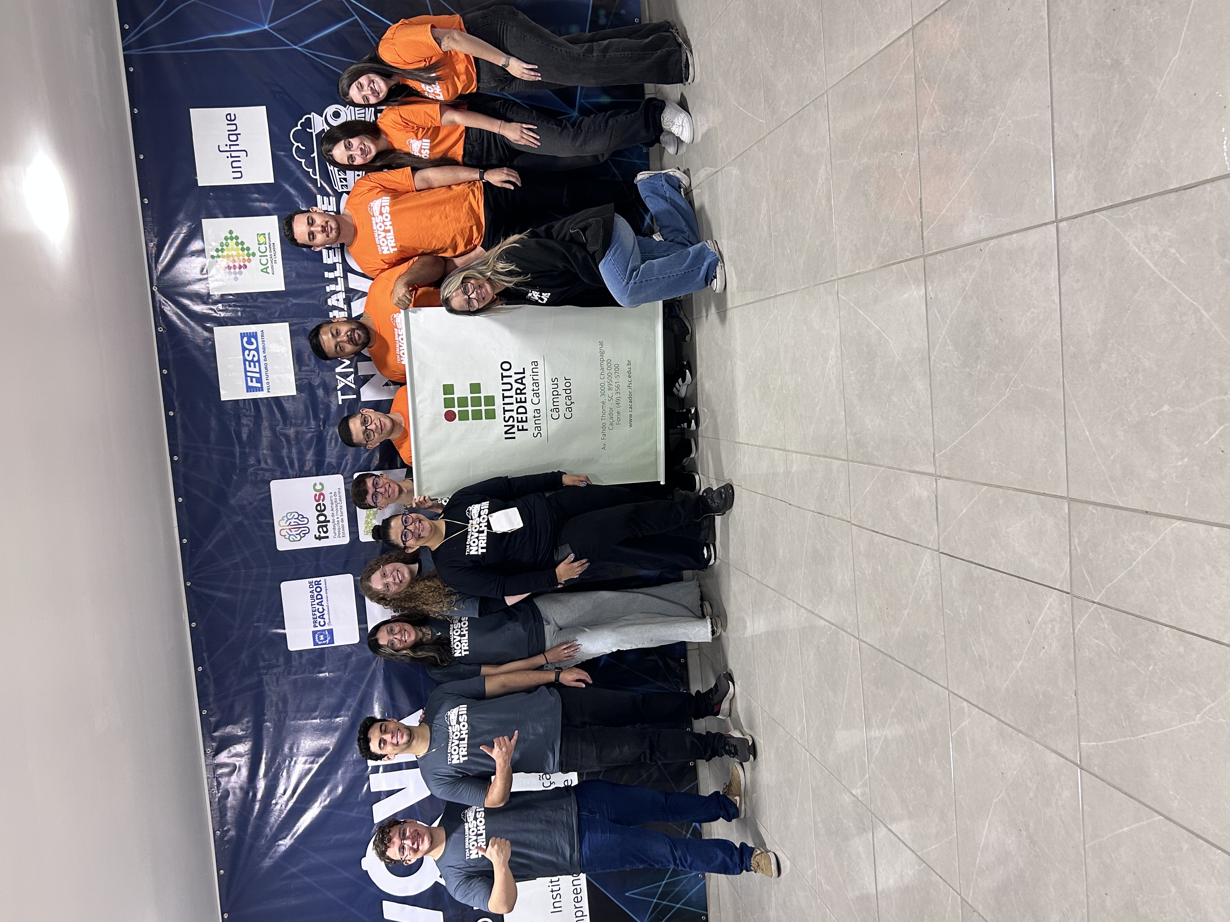 Estudantes dos cursos de Sistemas de Informação e de Engenharia de Produção representaram o IFSC no evento