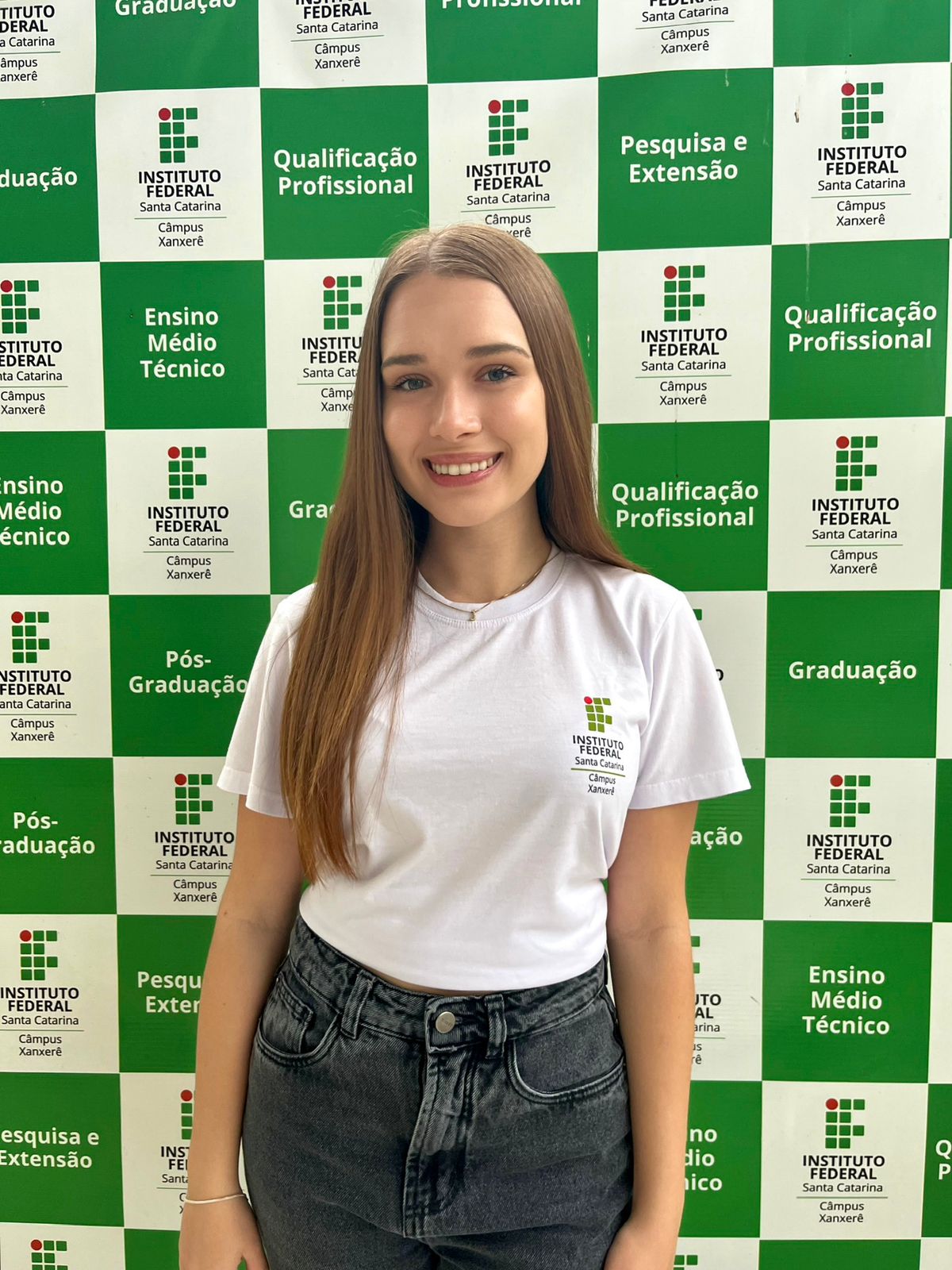 Julia Calza, do 2º ano do curso Técnico em Alimentos do Câmpus Xanxerê do IFSC