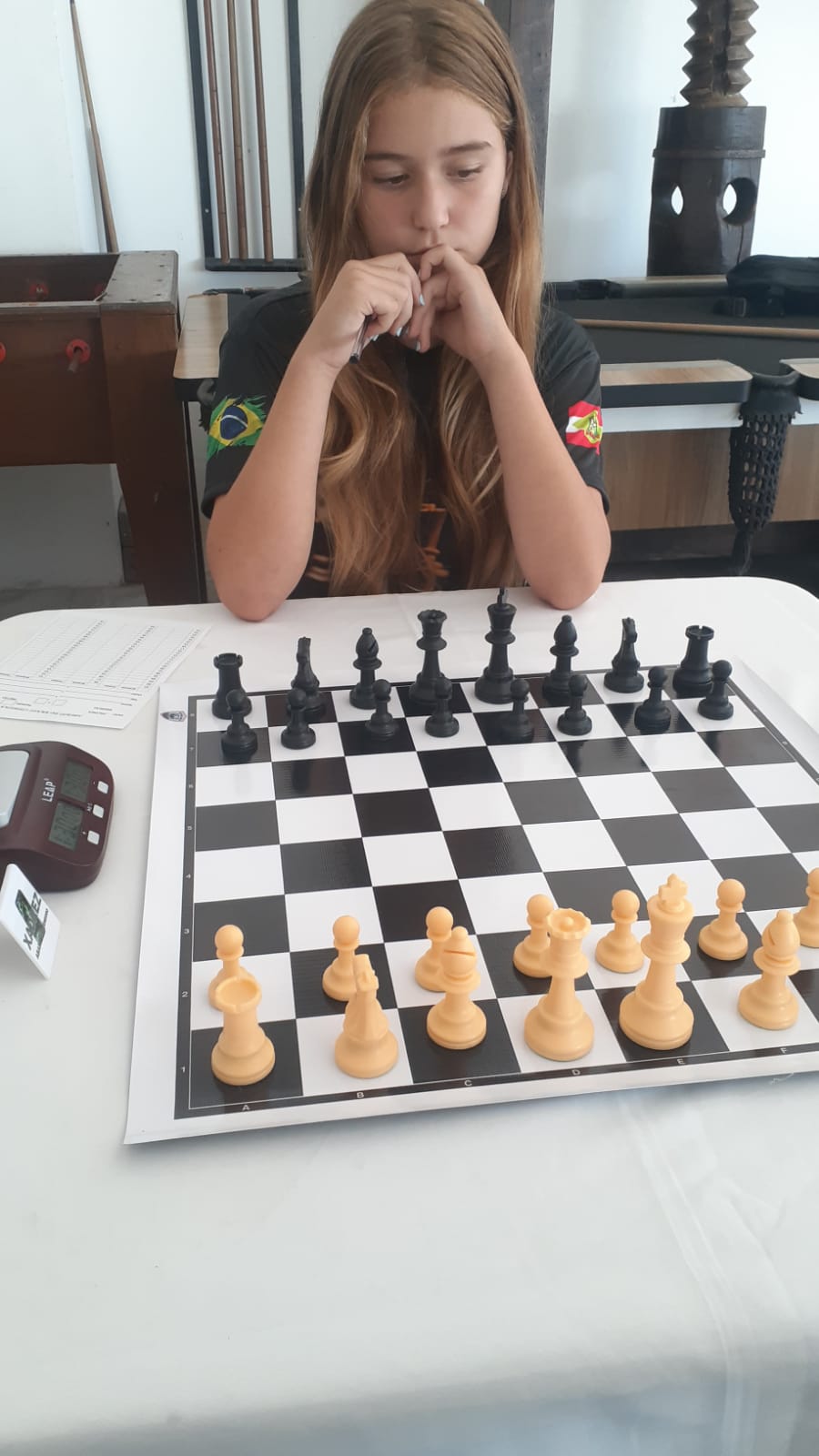 Além da paixão pelo xadrez, Isabela pretende estudar Medicina para atuar na área de neurocirurgia pediátrica. Foto Acervo: pessoal