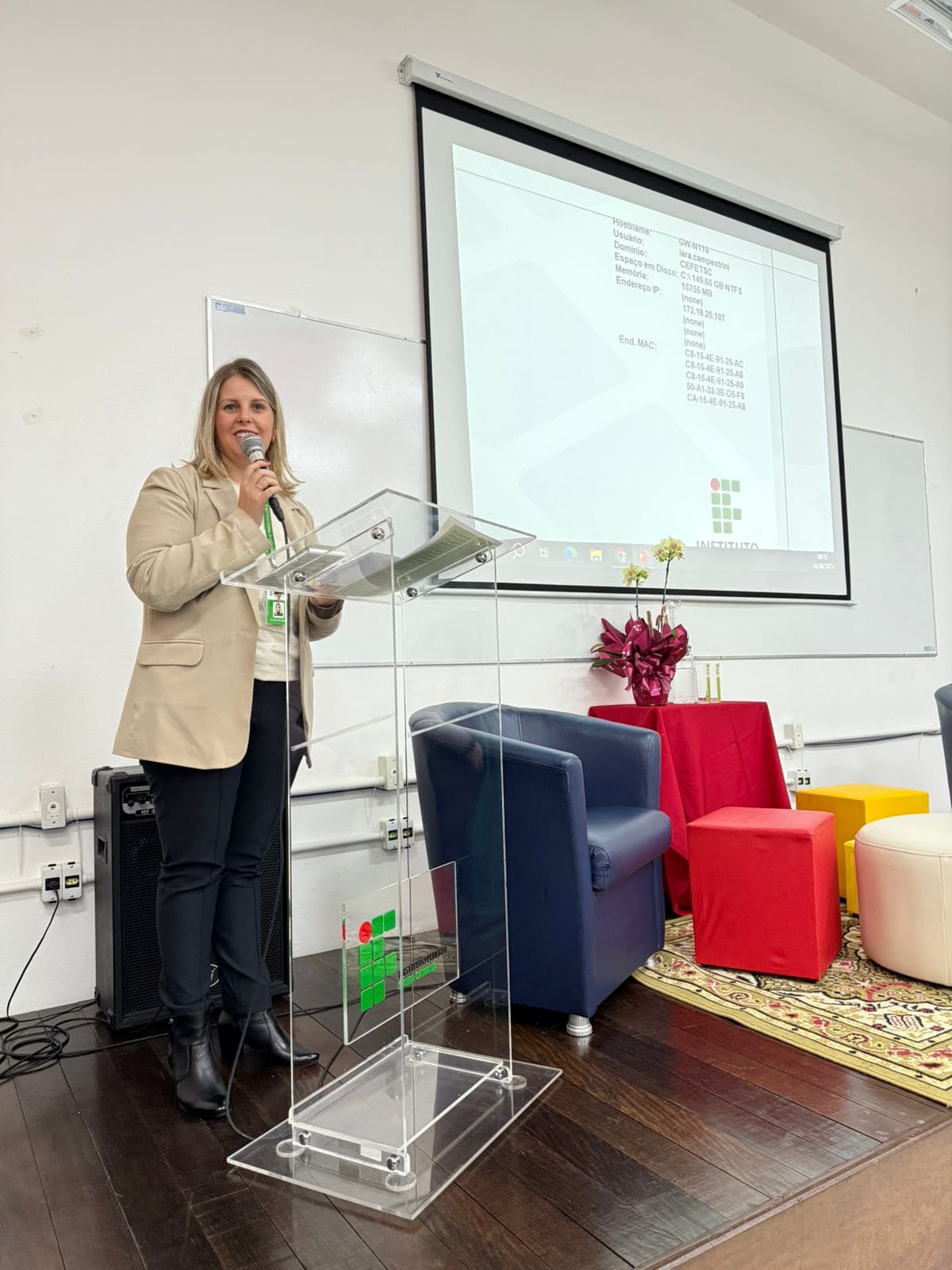 Momentos da aula inaugural realizada no dia 16 de agosto.