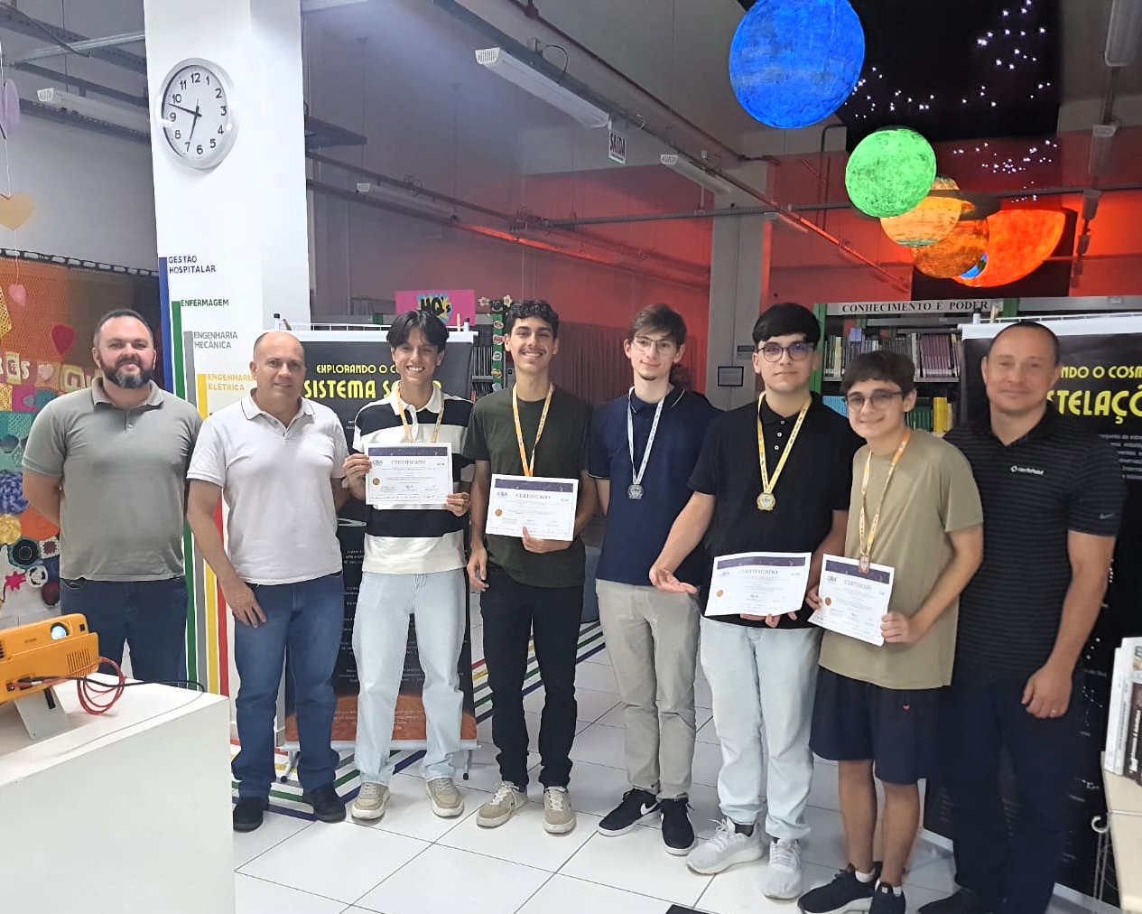 Entrega das medalhas da Olimpíada Brasileira de Astronomia (OBA)