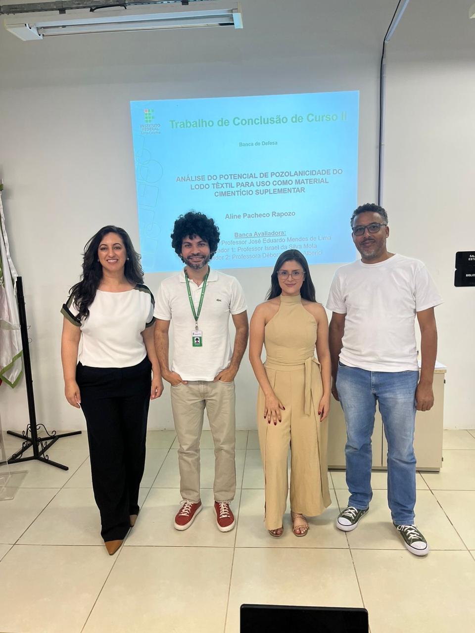 Análise do potencial de pozolanicidade do lodo têxtil para uso como material cimentício suplementar – Aline Rapozo