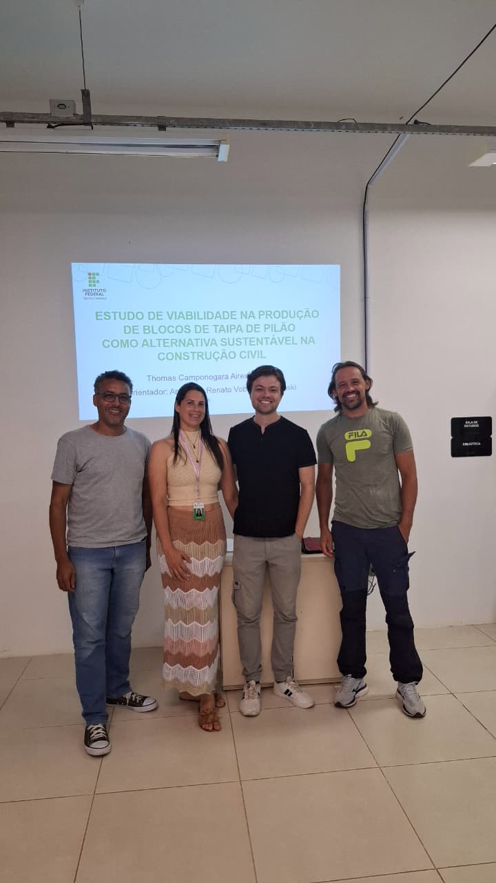 Estudo de viabilidade na produção de blocos de taipa de pilão como alternativa sustentável na construção civil – Thomas Camponogara