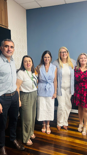 Reunião do IFSC com secretária municipal de Desenvolvimento Econômico, Renda e Turismo de Gaspar, Katiani Zimmermann