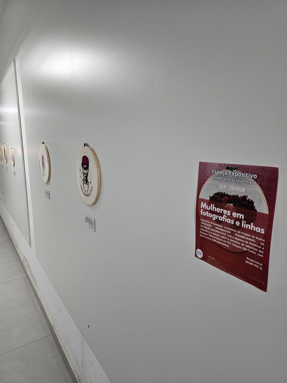 Bordados têm origem em um projeto de ensino do Câmpus São Carlos do IFSC