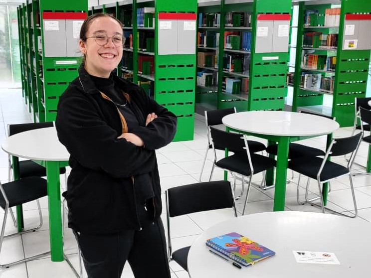 Cecília é aluna do 2º ano do curso técnico integrado em Alimentos