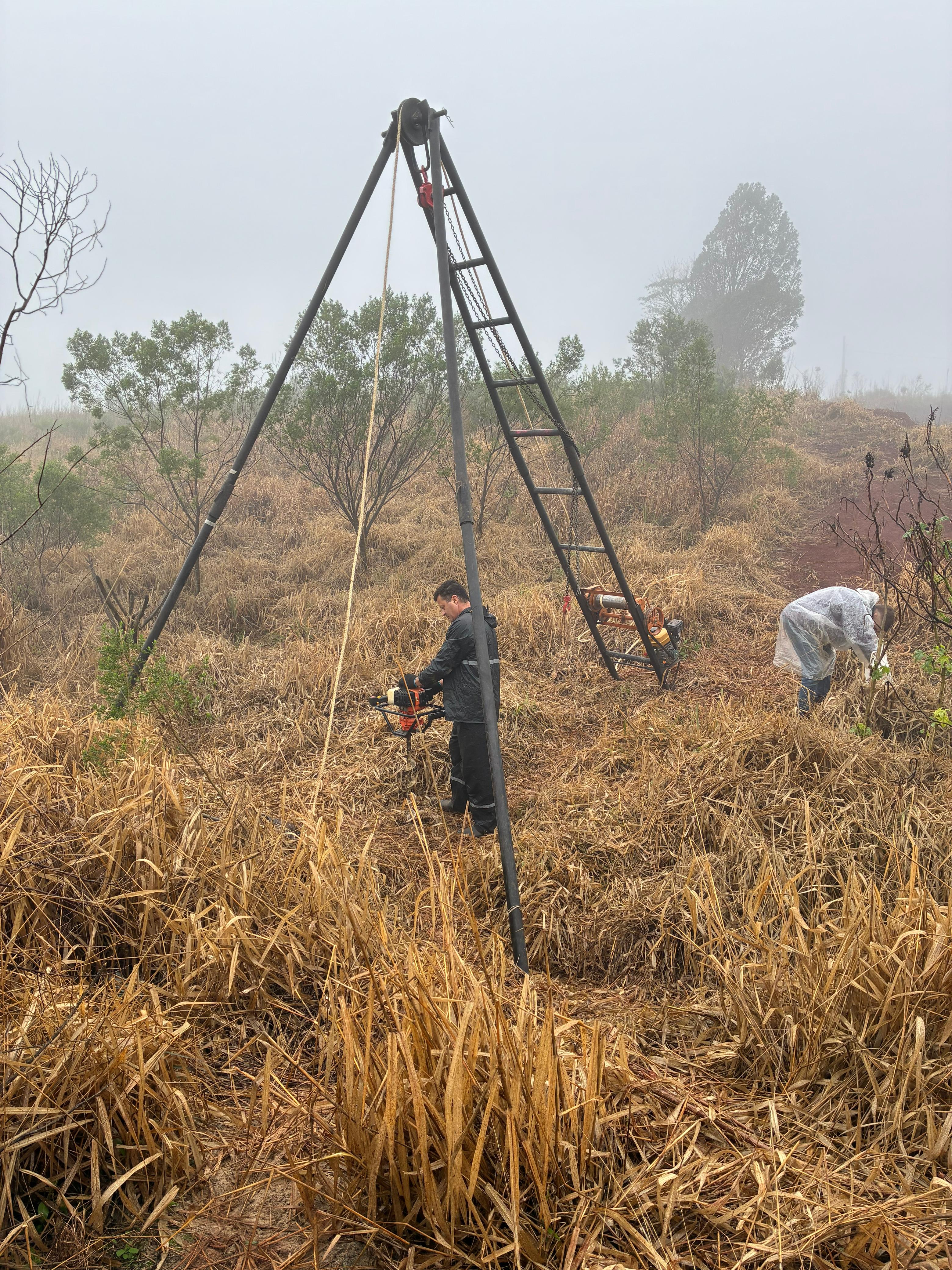 Estudos sendo realizados no terreno onde ficará a sede própria do IFSC Câmpus SLO, n bairro São Francisco