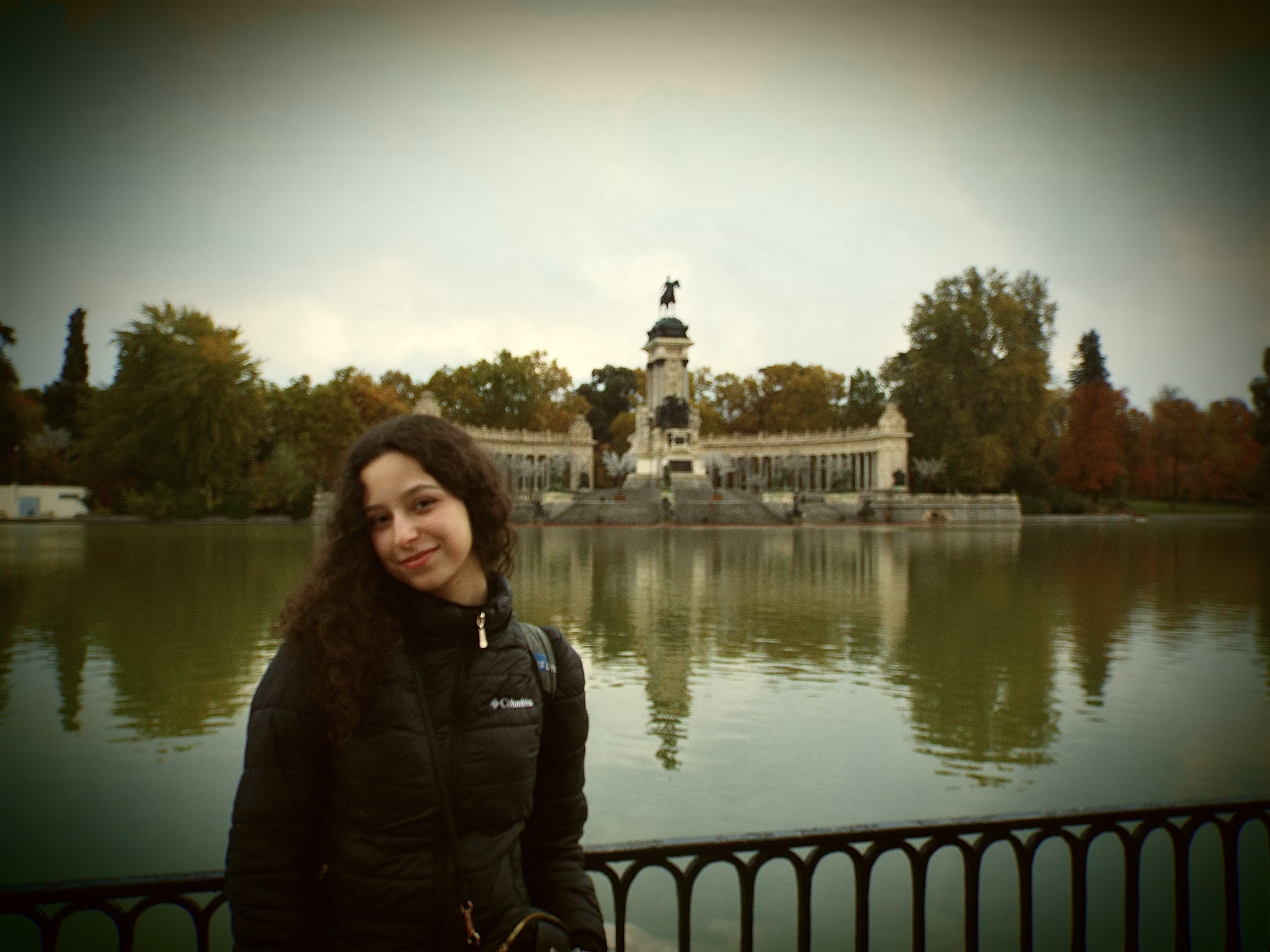 Letícia aproveitou para conhecer Madrid na Espanha