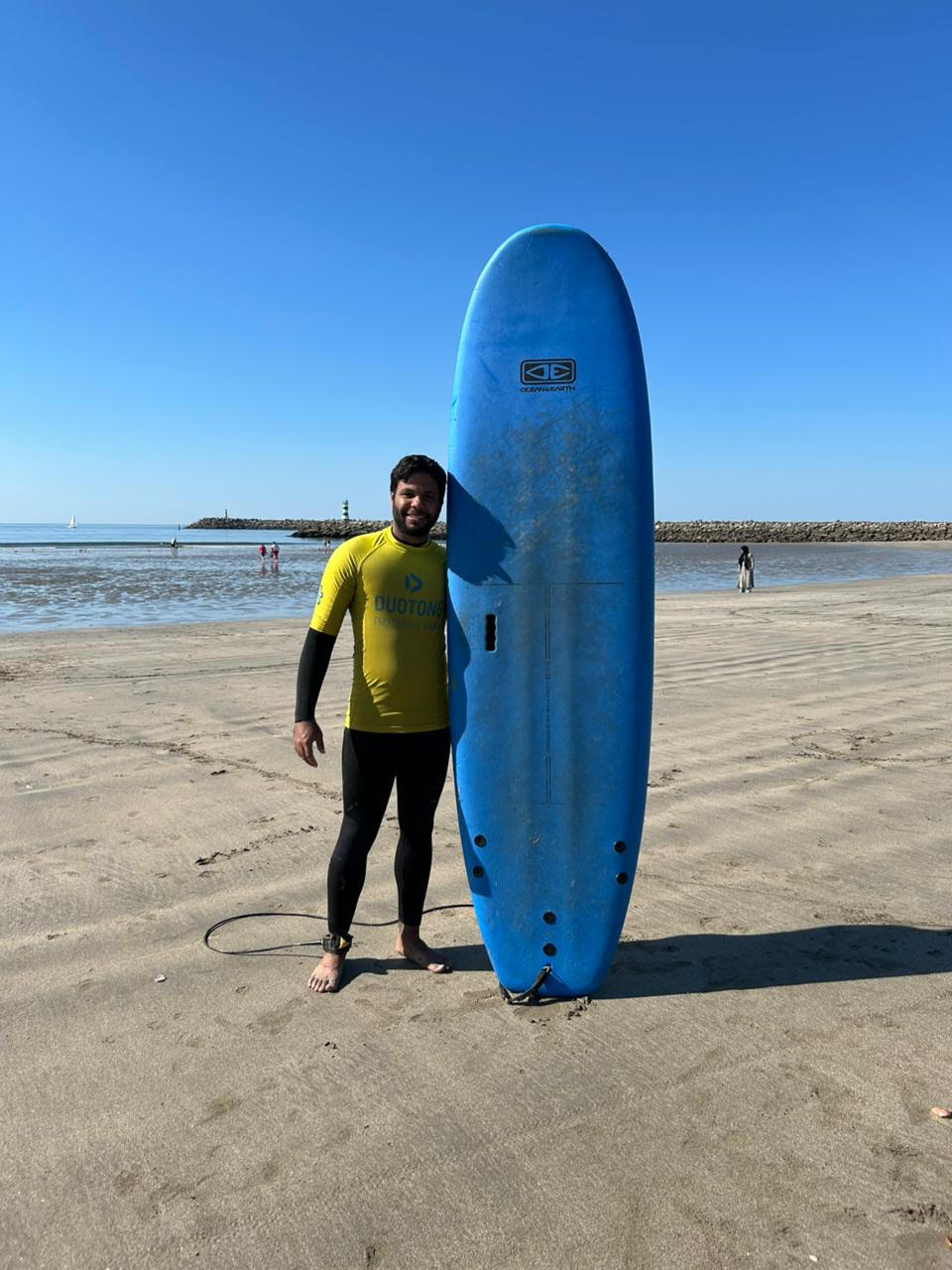 Jeferson está aproveitando o intercâmbio para aproveitar a cidade de Viana do Castelo